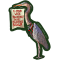 Great Blue Heron Stand with Palestine Sticker